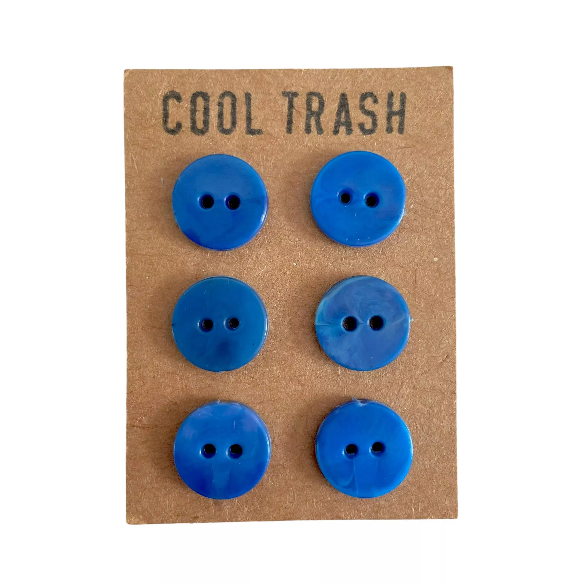 12mm Recycled Plastic Button Set – Blue
