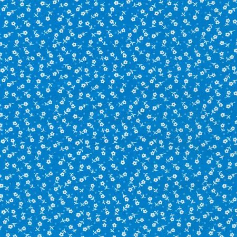 1930’s BasicsFlowers Blue 1930’s Basic | Cotton Quilting Fabric