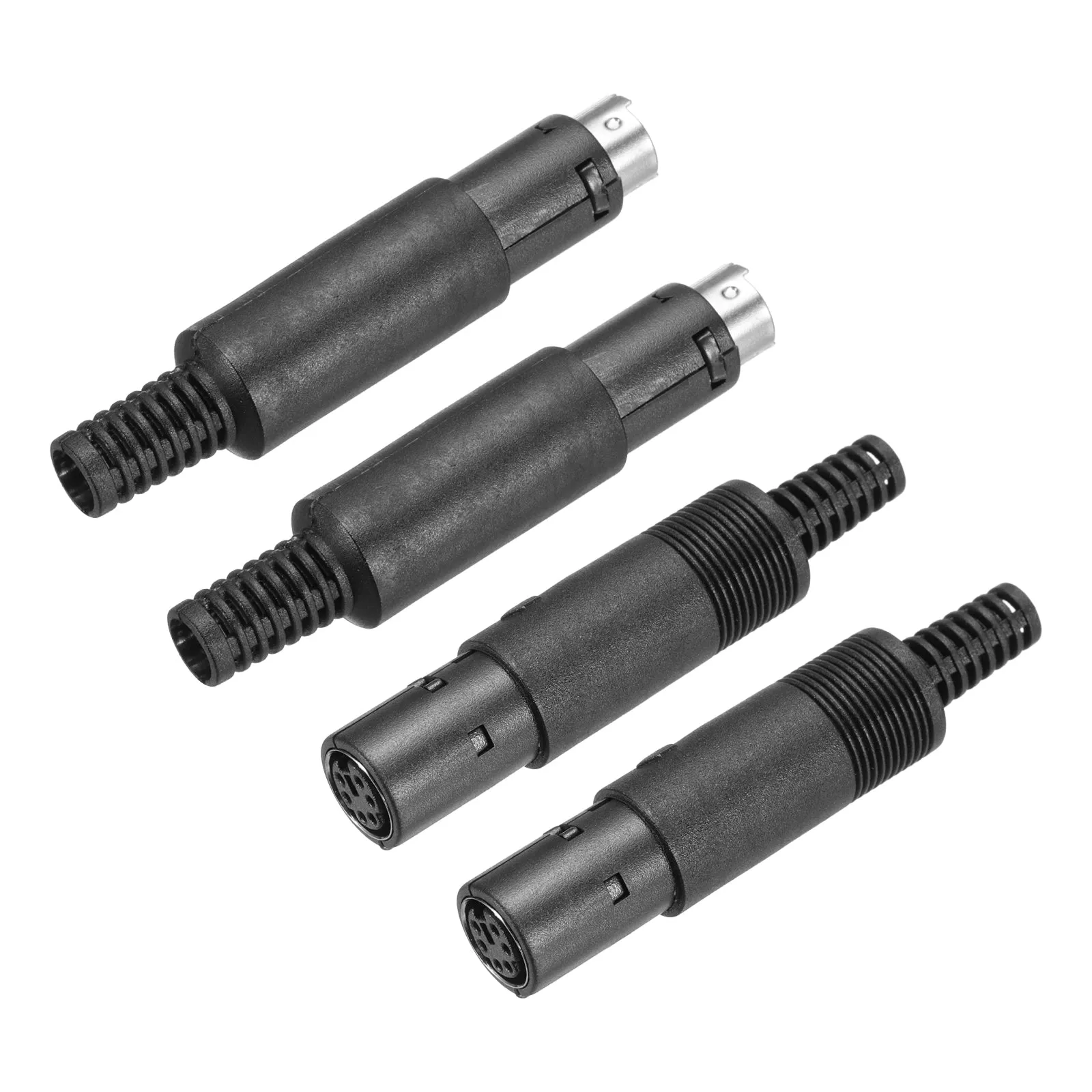 2 Set S-Video DIN Mini Socket 6 Pin(PS/2 Male and Female Plug)