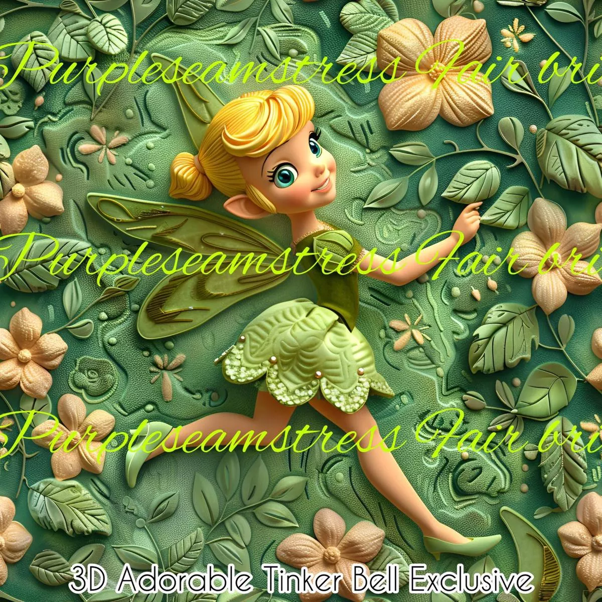 3D Adorable Tinker Bell FloralF…