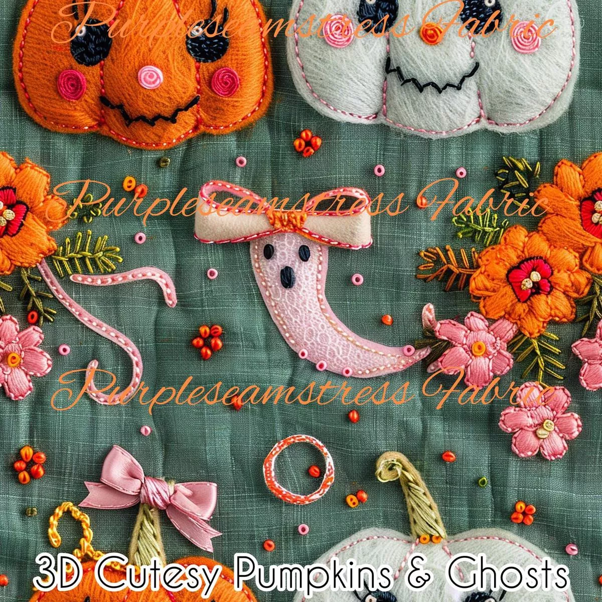 3D Cutesy Pumpkins & Ghosts …