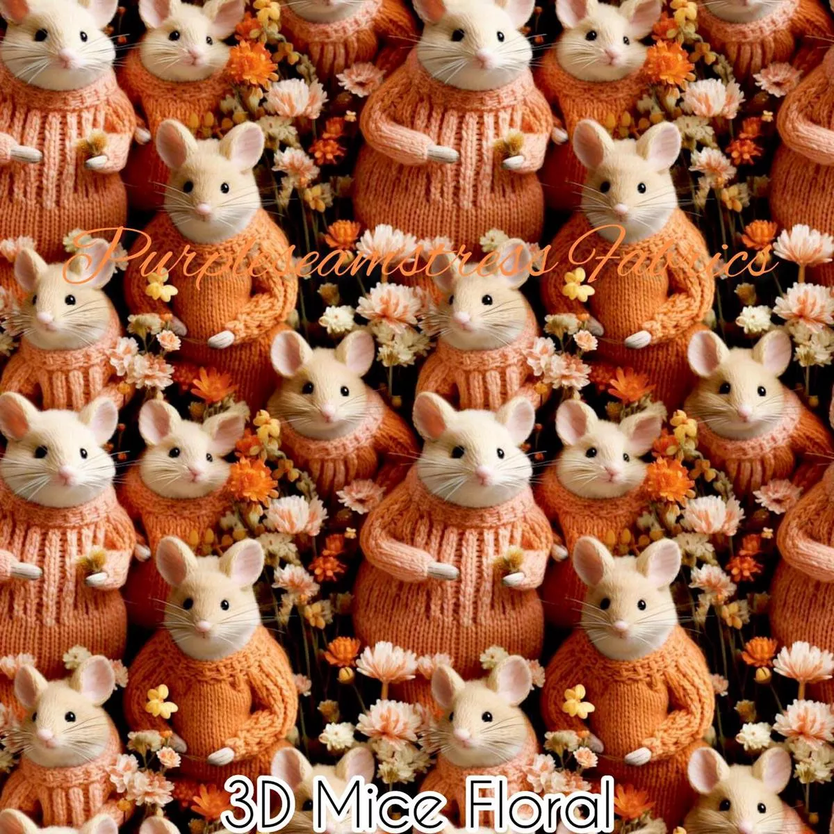 3D Mice FloralFabric