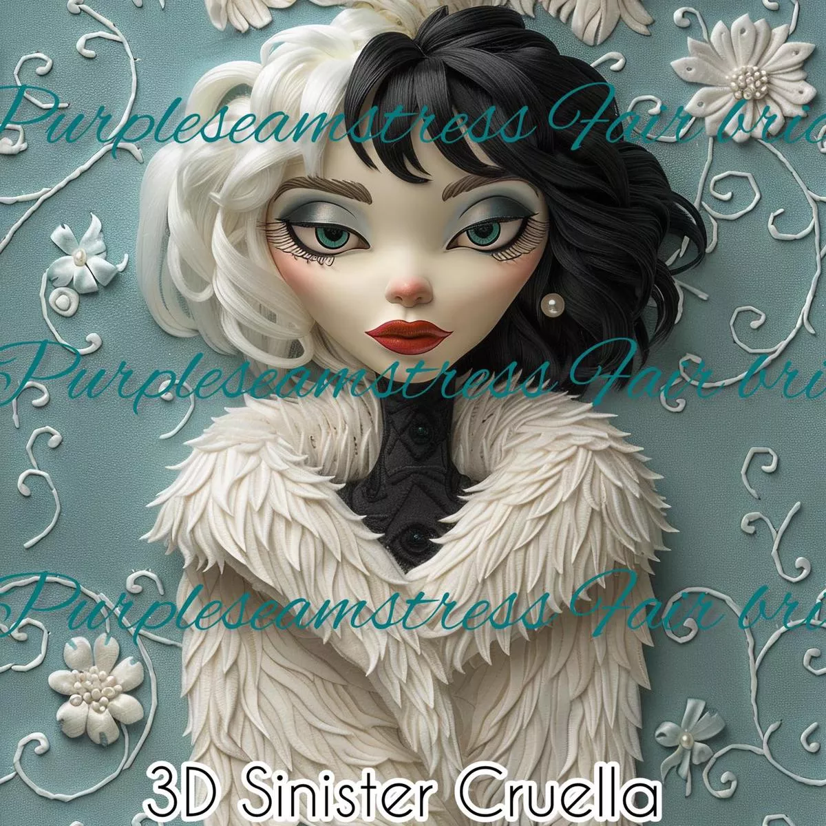 3D Sinister CruellaFabric