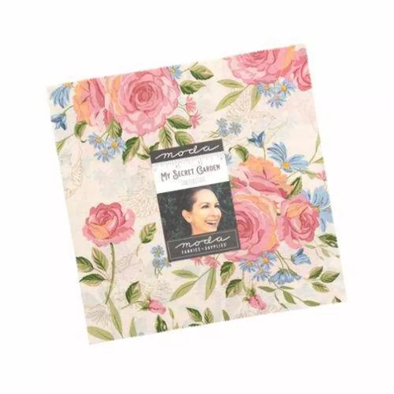 (42) My Secret Garden Layer Cake 20980LC by Stacy Iest Hsu for Moda Fabrics