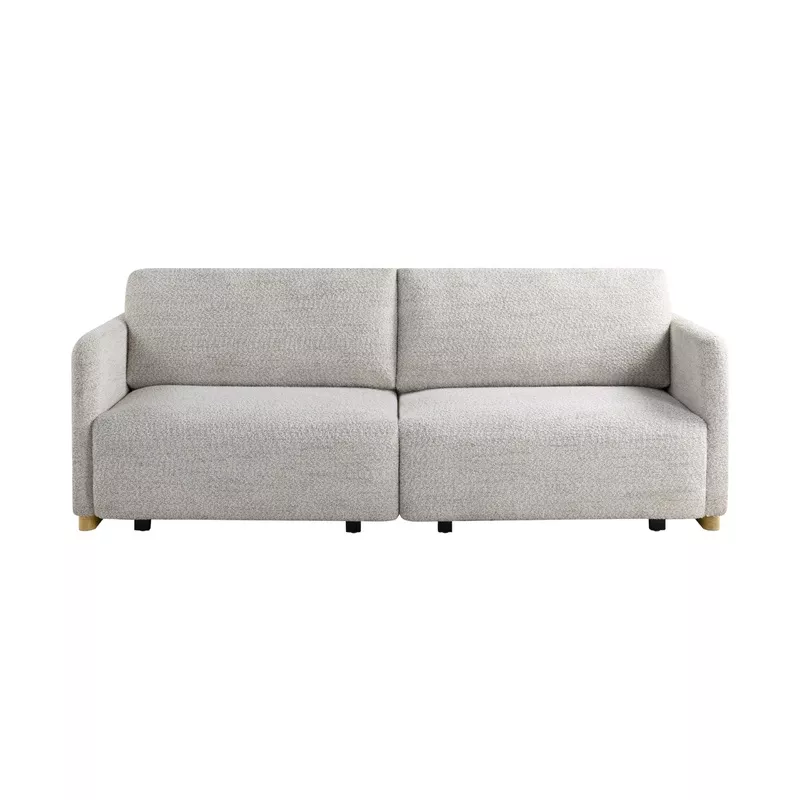 86″ Convertible Sleeper SofaQueen Size Ivory