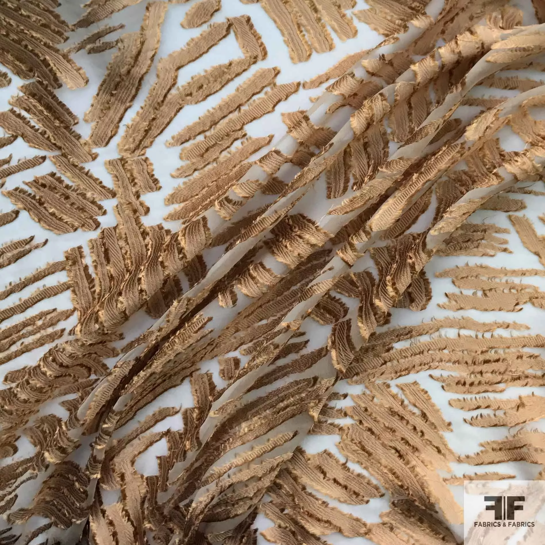 Abstract Fil Coup Chiffon – Brown