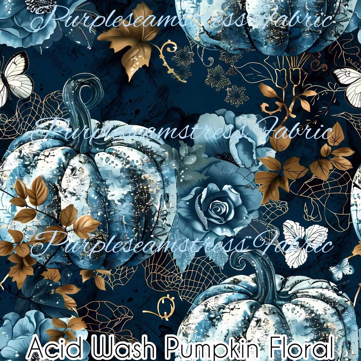 Acid Washed Pumpkin FloralFabri…