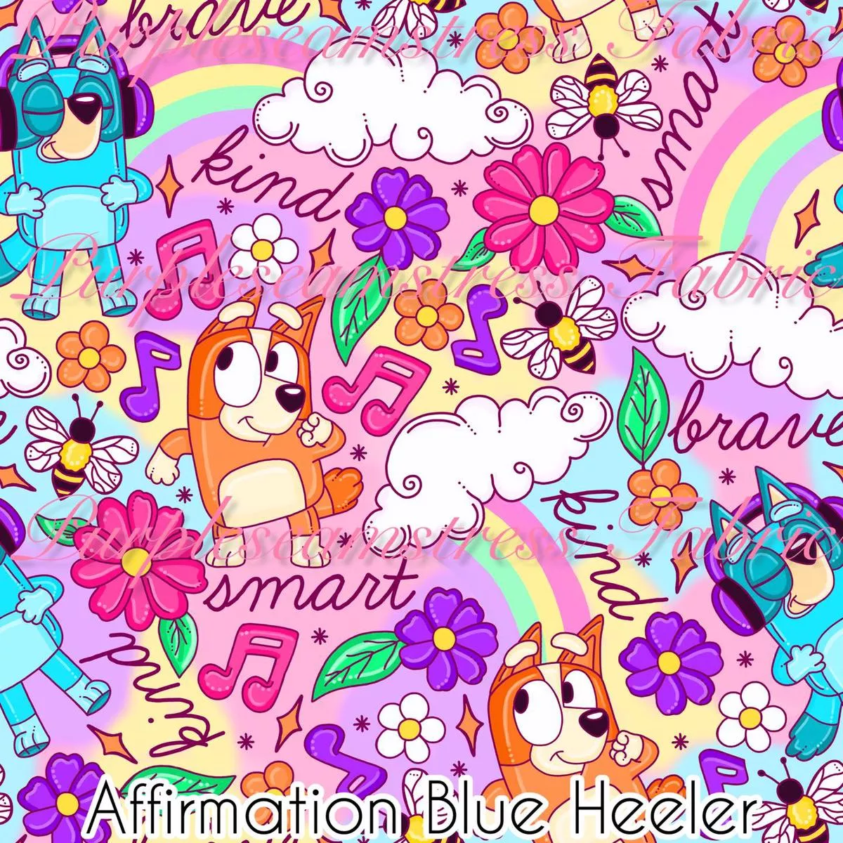 Affirmation Blue HeelerFabric