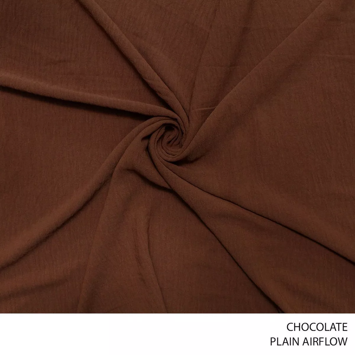 Airflow Plain Fabric 150cm Chocolate