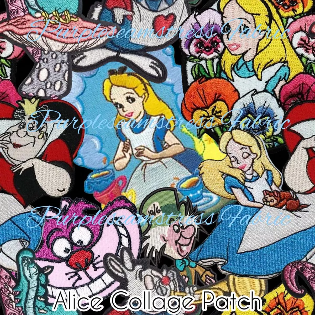 Alice Collage PatchFabric