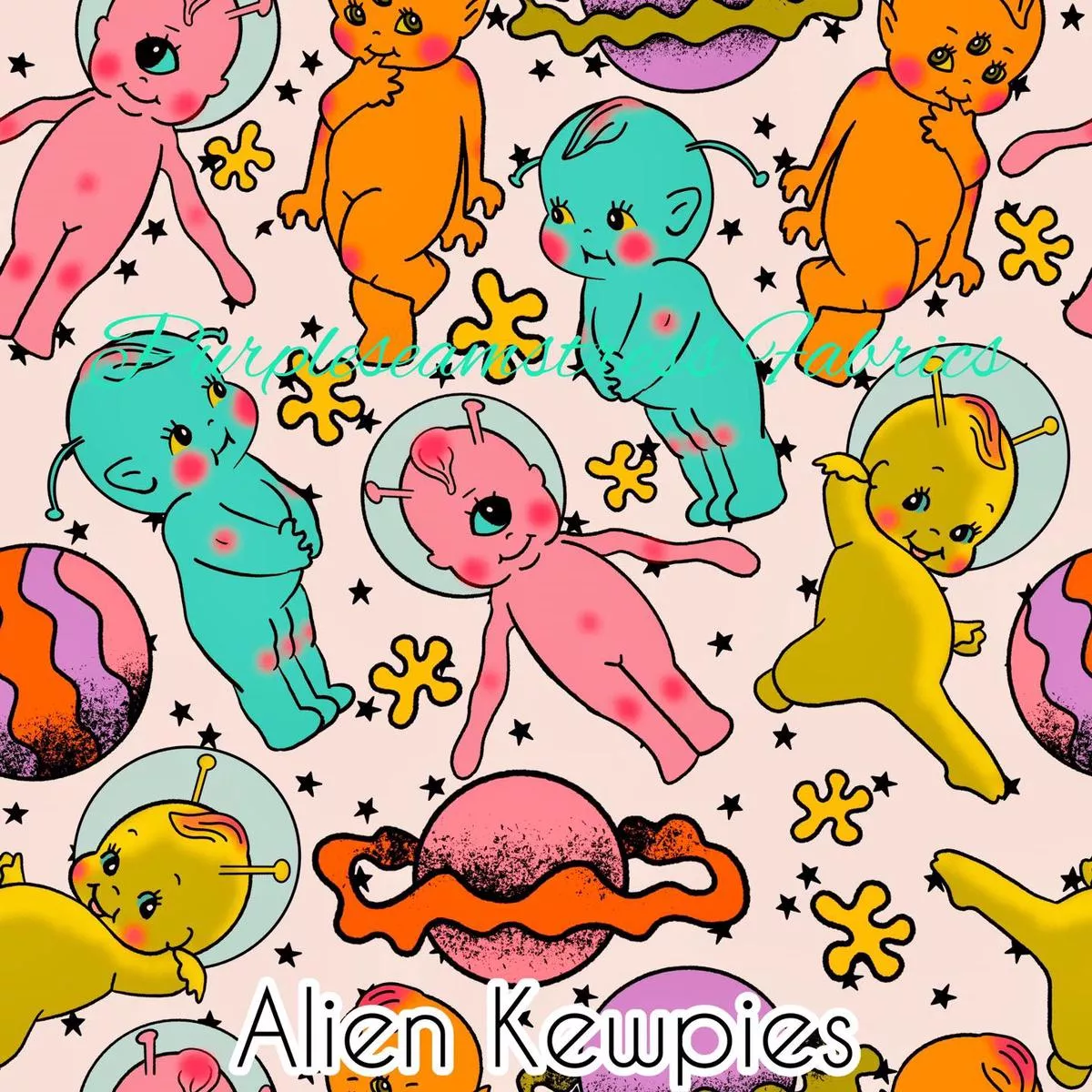 Alien KewpiesFabric
