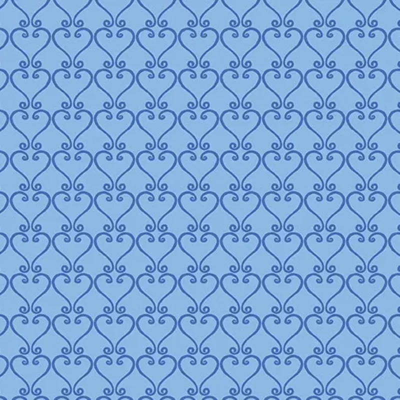 All American Gnomes Medium Blue Fabric Yardage