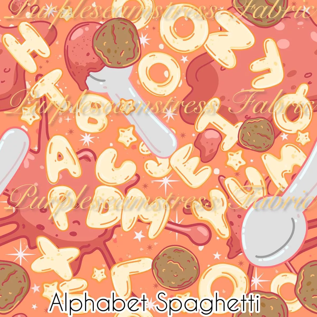 Alphabet SpaghettiFabric