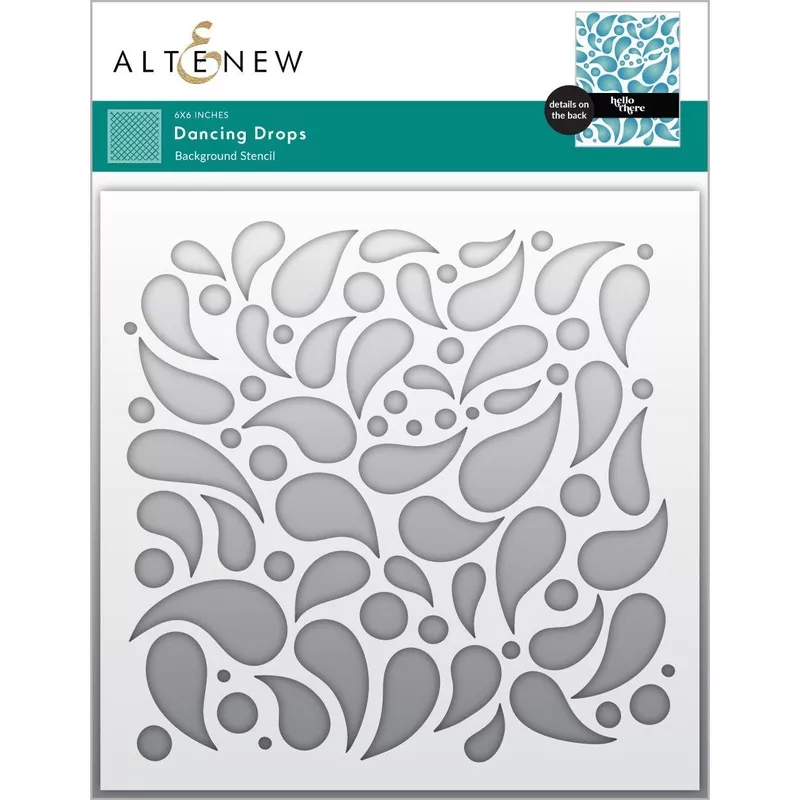 Altenew Dancing Drops Stencil alt10670