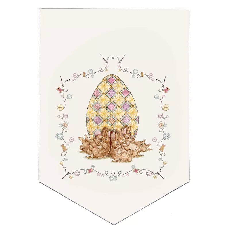 Amiably True Easter Patchwork Banner {2 options}