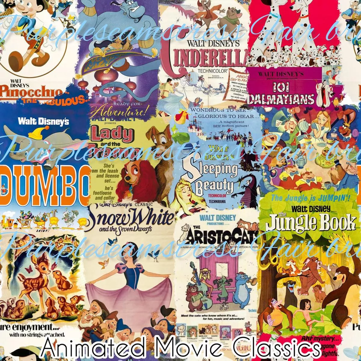 Animated Movie ClassicsFabric