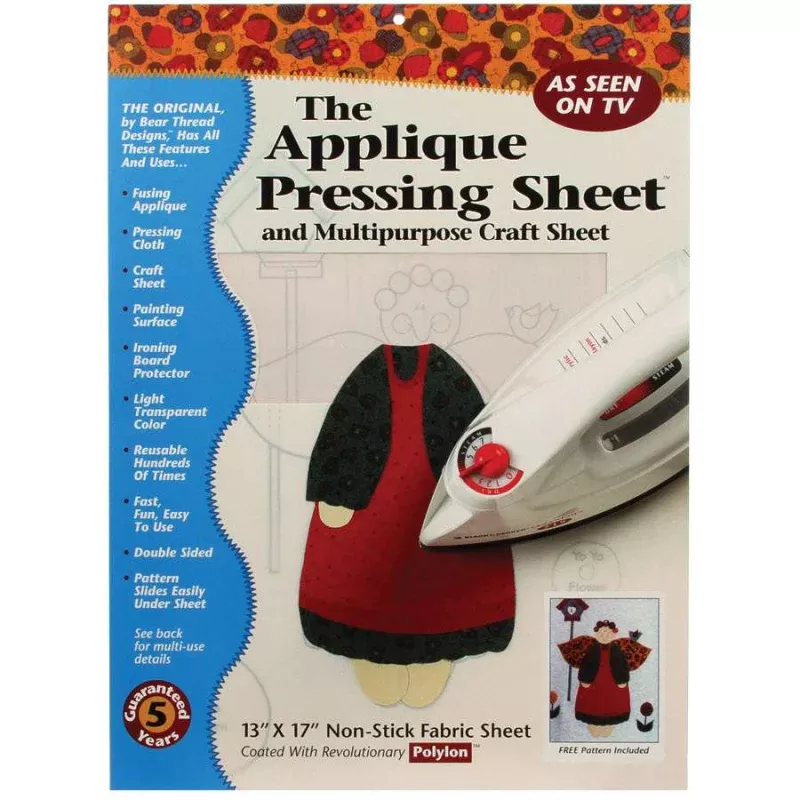 Applique Pressing Sheet 13 x 17 from Bear Thread Designs