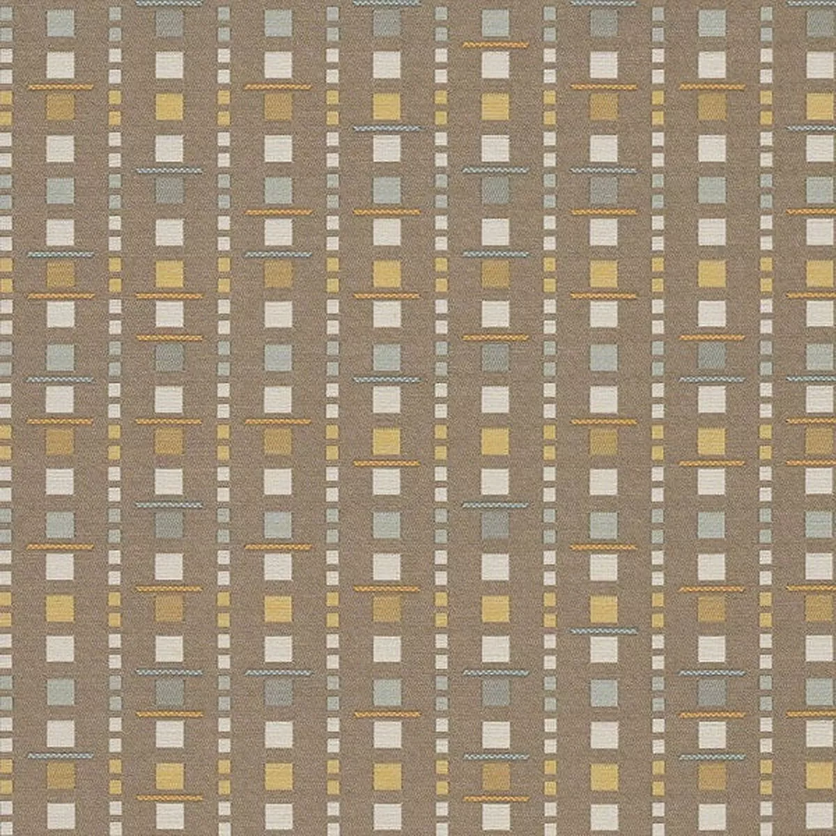 Arc-Com Analog Sand Geometric Brown Upholstery Fabric