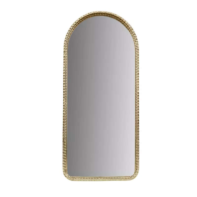 Arched Gold Wall Mirror