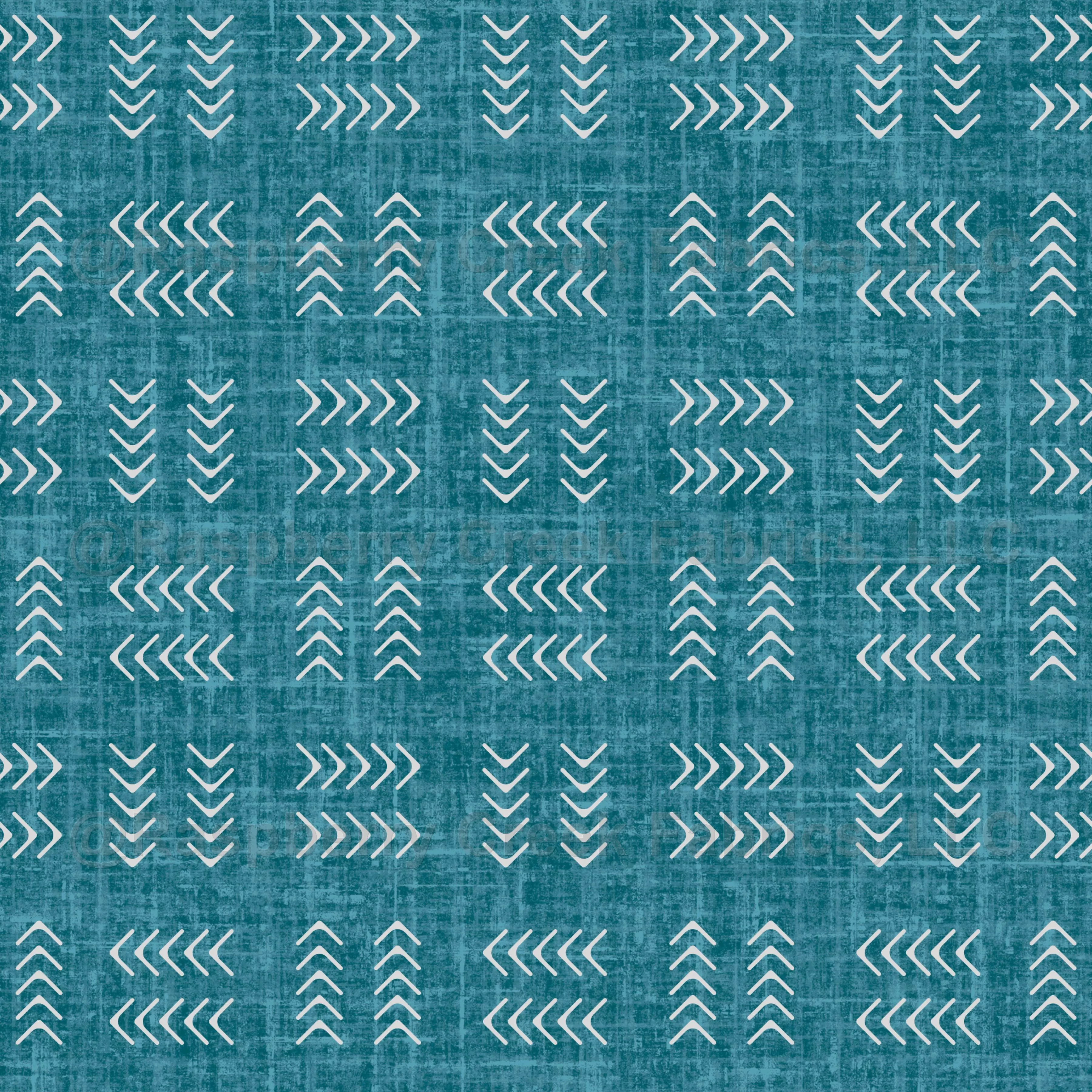 Arrows on Dark Teal Linen