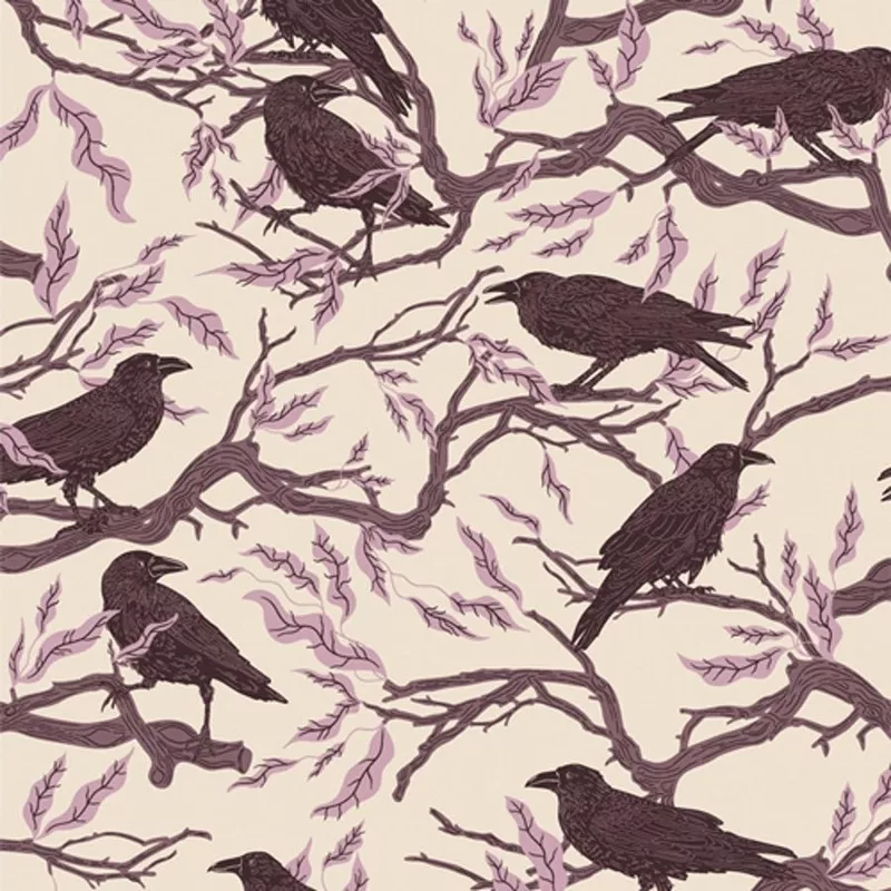 art gallery fabrics | patchworkstoff | ghostly & haunted | ravens twilight