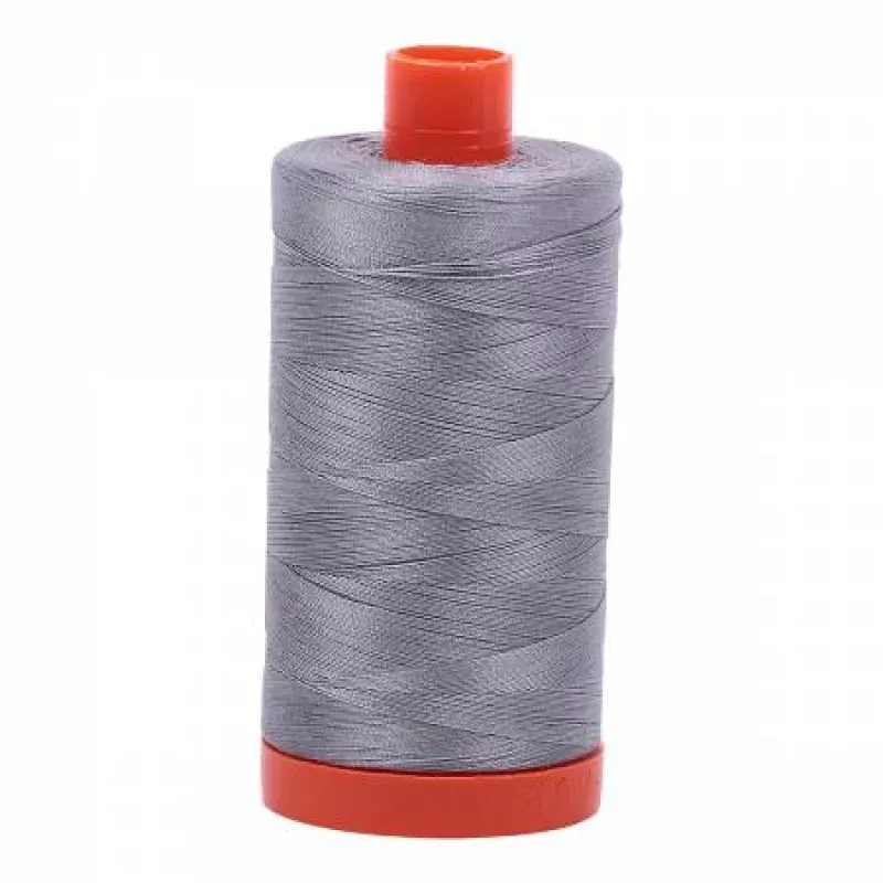 Aurifil Mako Cotton Thread Solid 50wt 1300m Grey