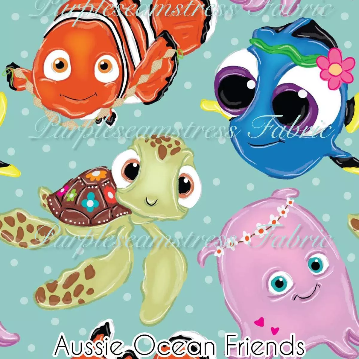 Aussie Ocean FriendsFabric
