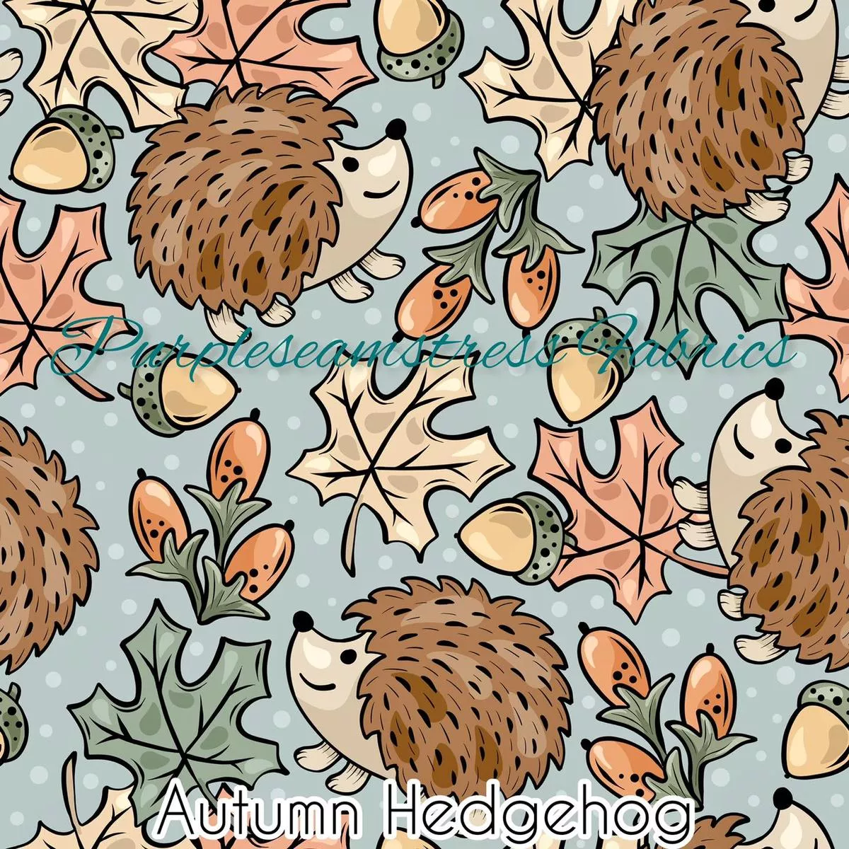 Autumn HedghogsFabric