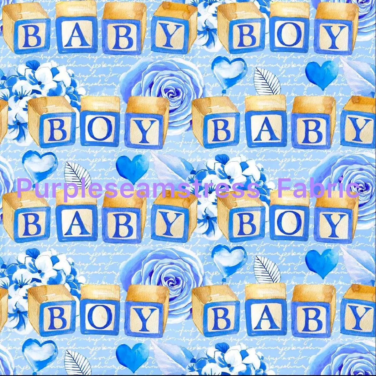 Baby Boy BlocksFabric