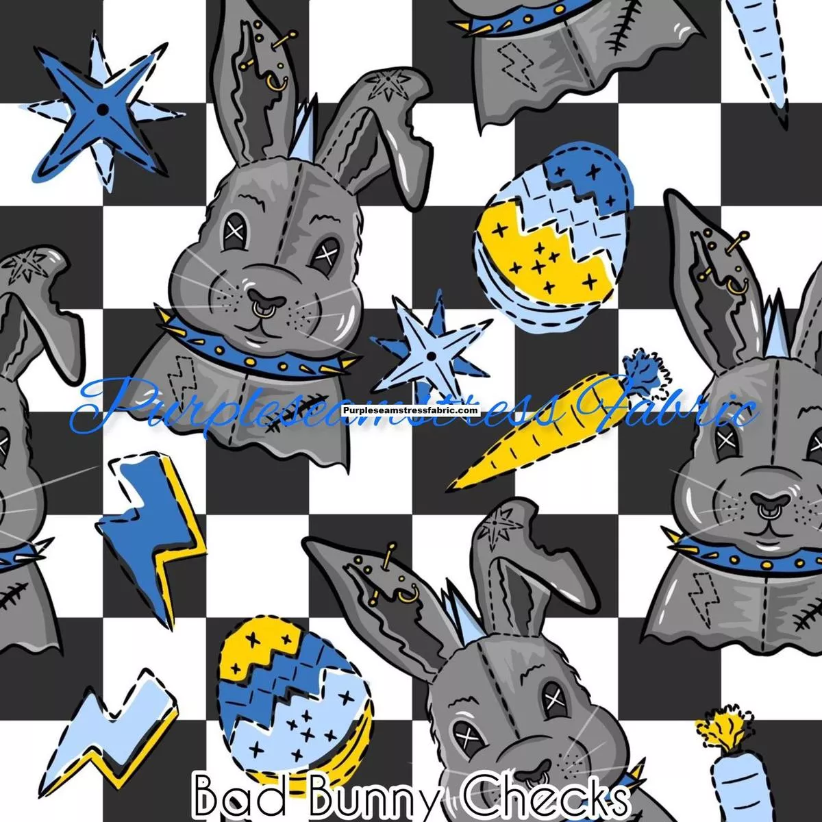 Bad Bunny ChecksFabric