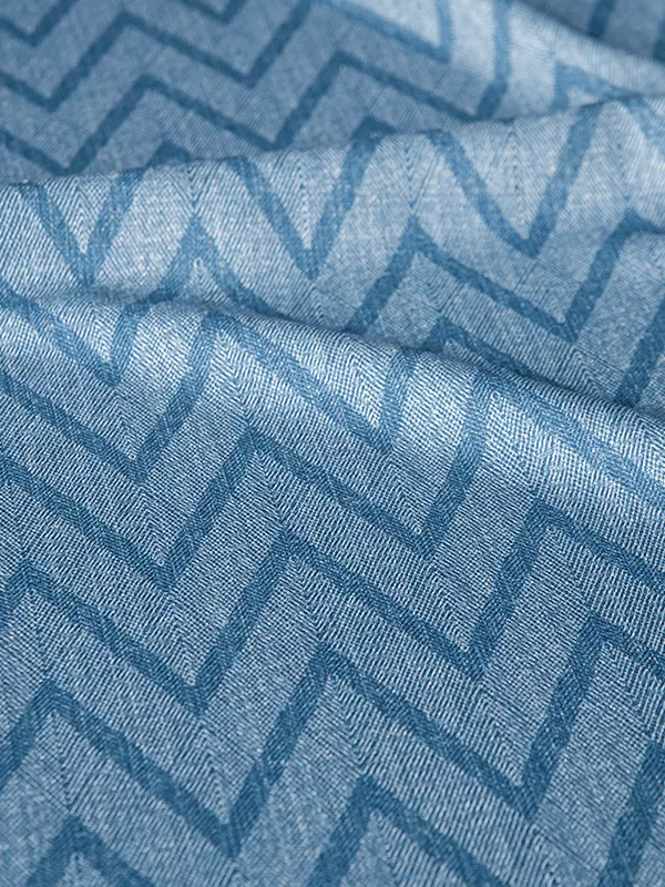 Balinese Chevron (Denim)-Sample