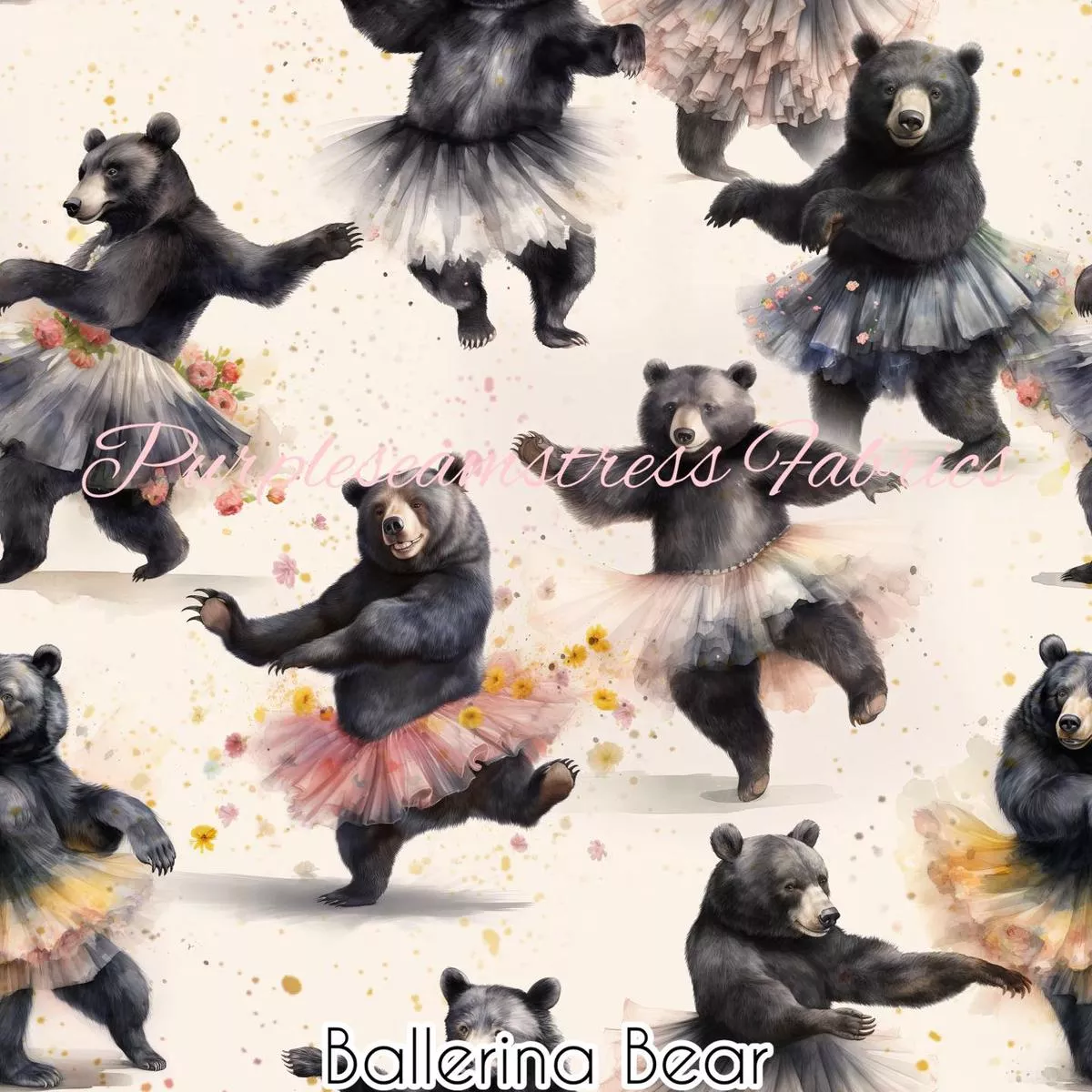 Ballerina BearsFabric