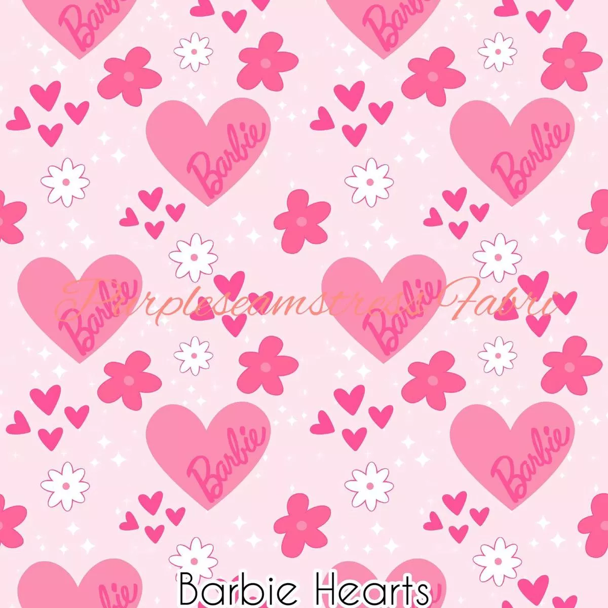Barbie HeartsFabric