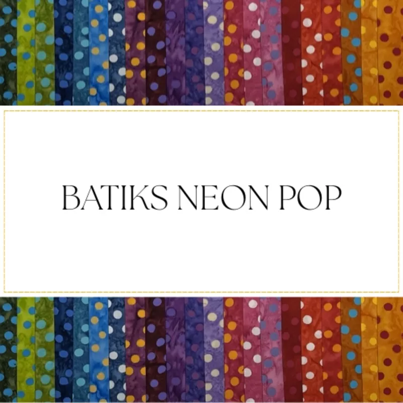 Batiks Neon Pop 6″ Design Roll