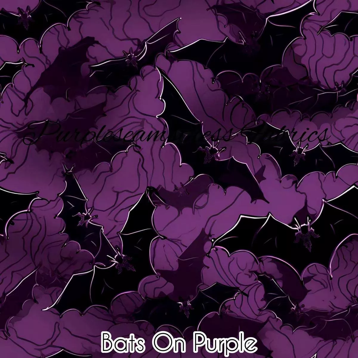 Bats on PurpleFabric