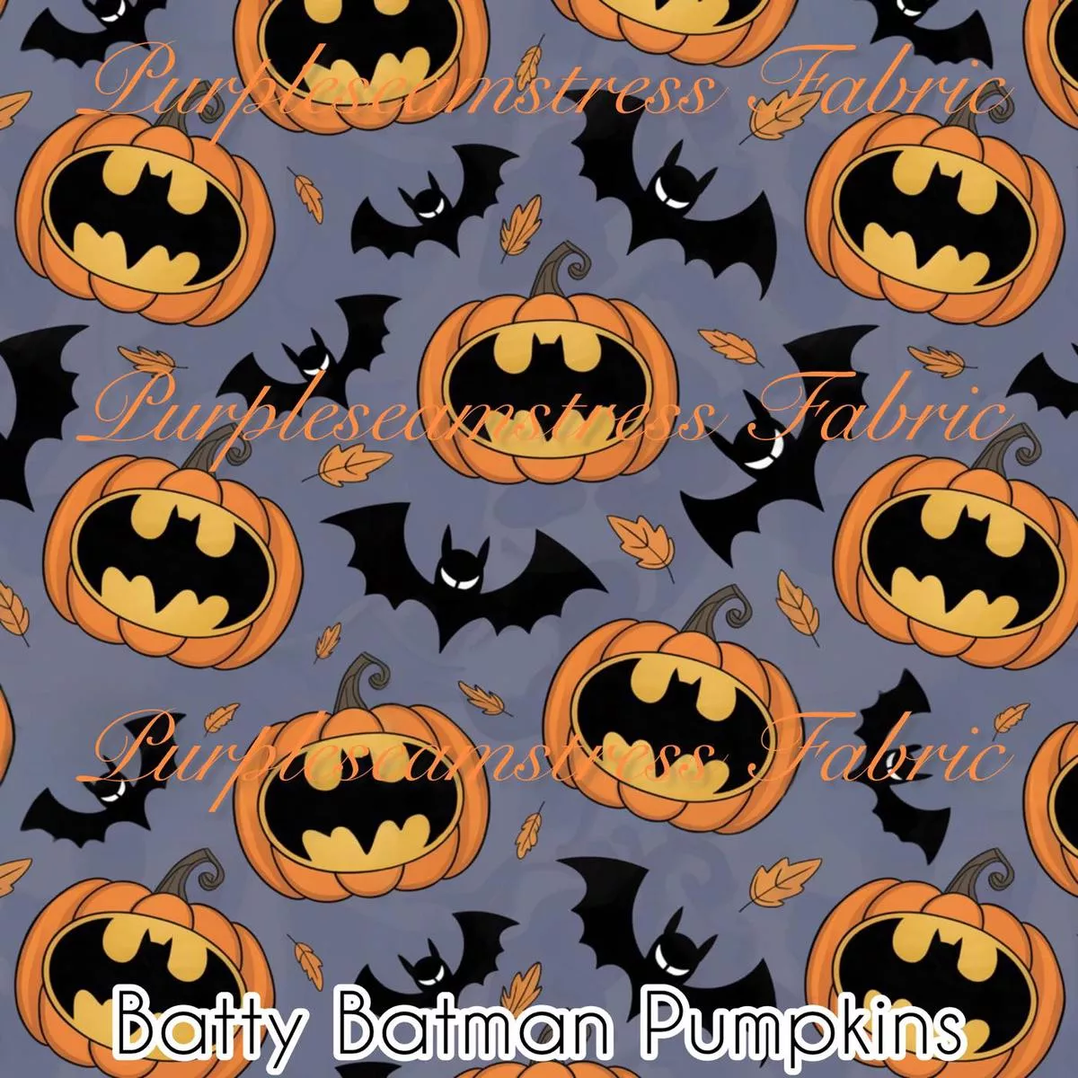 Batty Batman PumpkinsFabric