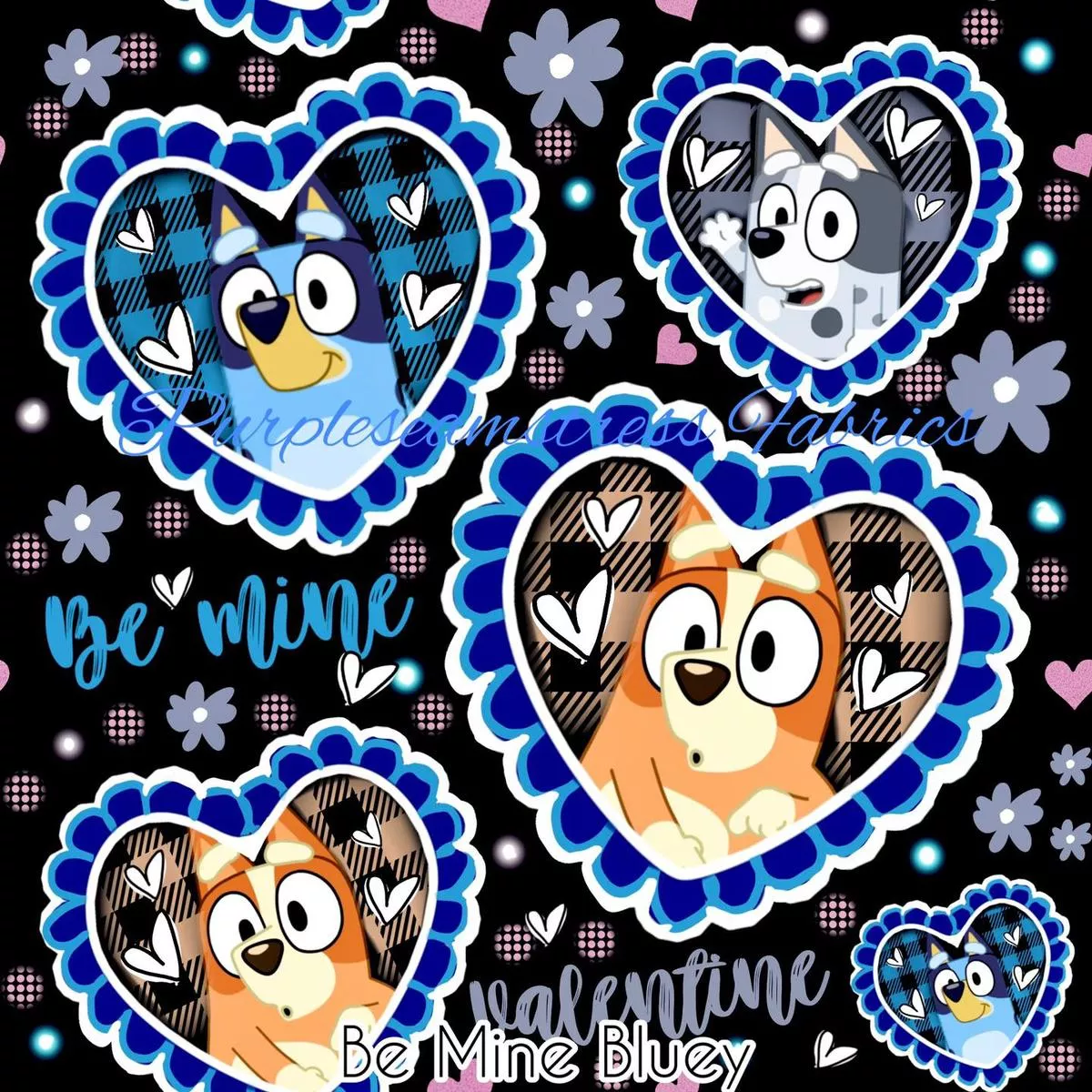 Be Mine BlueyFabric