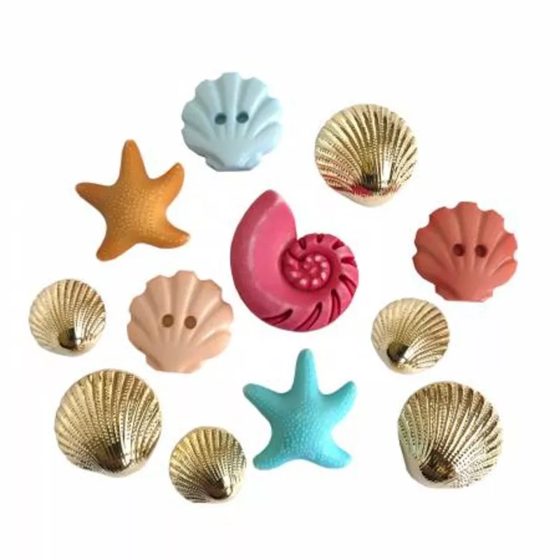 Beach Treasures Button Bag