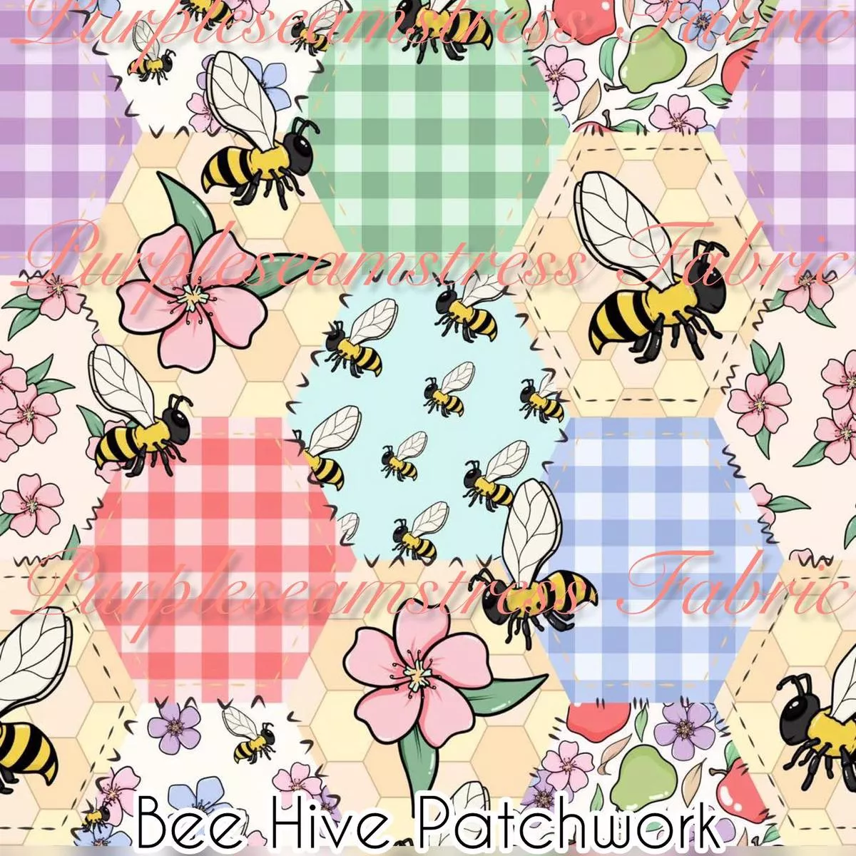 Bee Hive PatchworkFabric