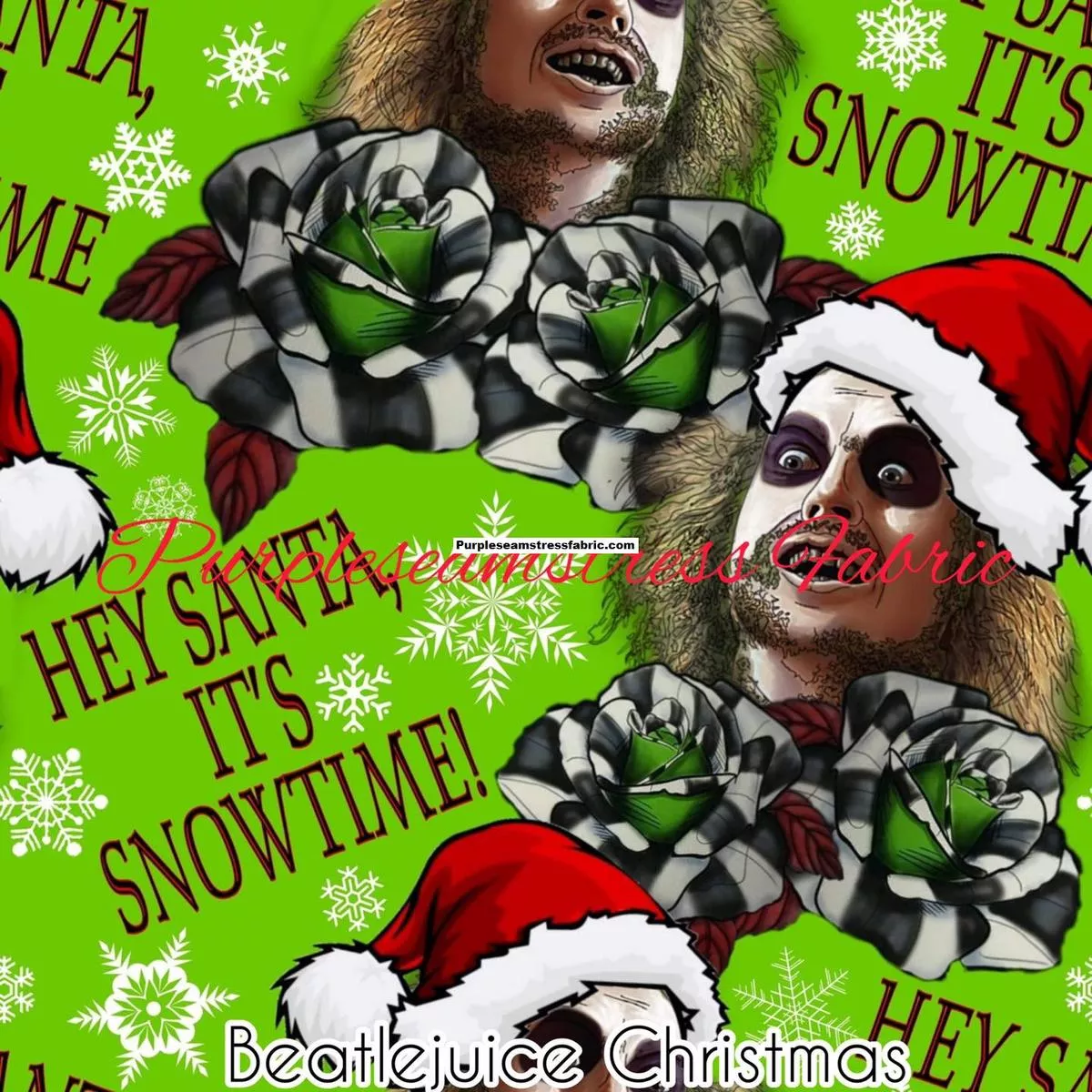 Beetlejuice ChristmasFabric