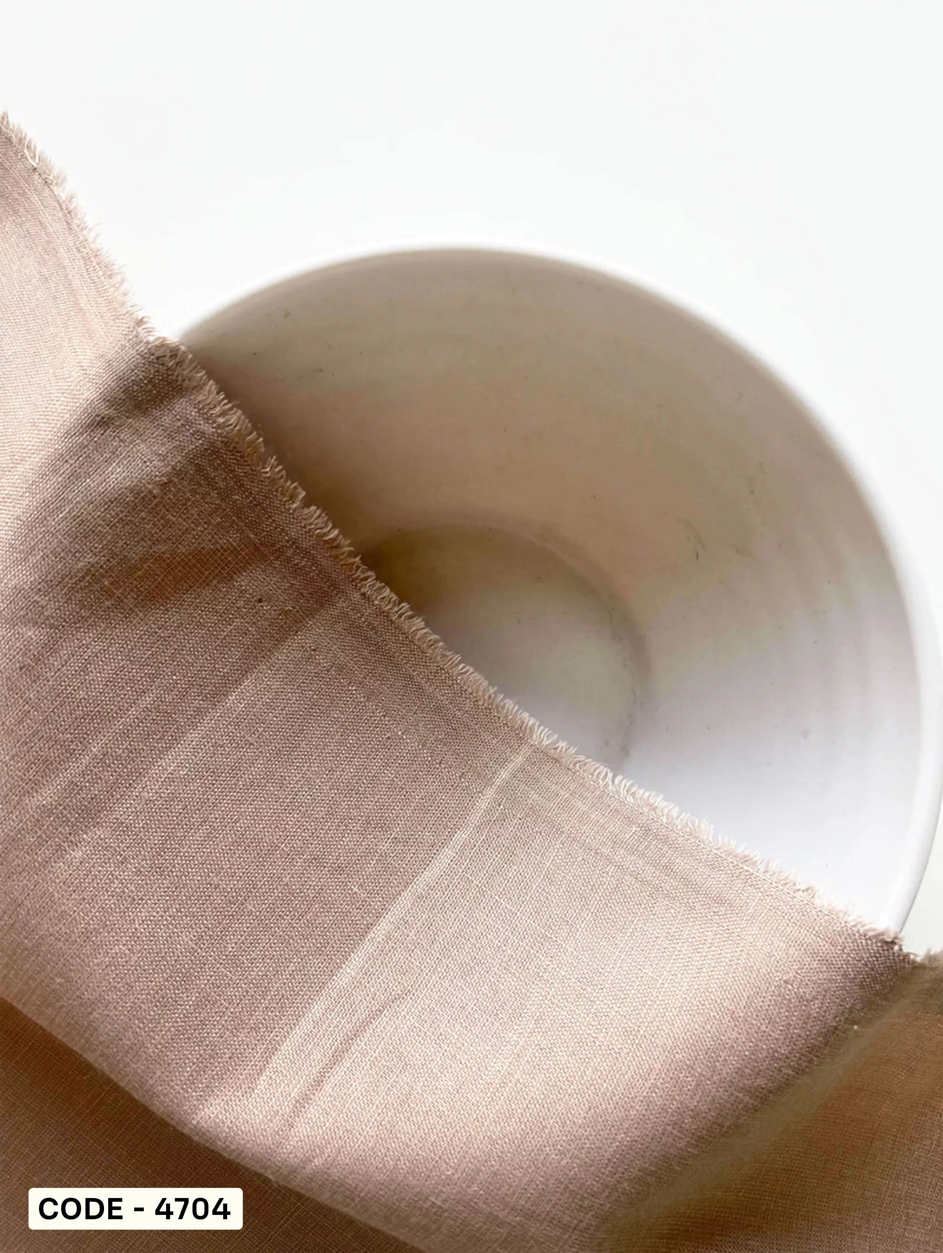 Beige Poly Linen Mill Dyed Fabric 58″