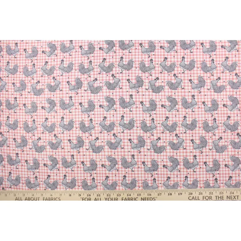 Benartex Roost in Red|Per Yard&6 X 6 Sample