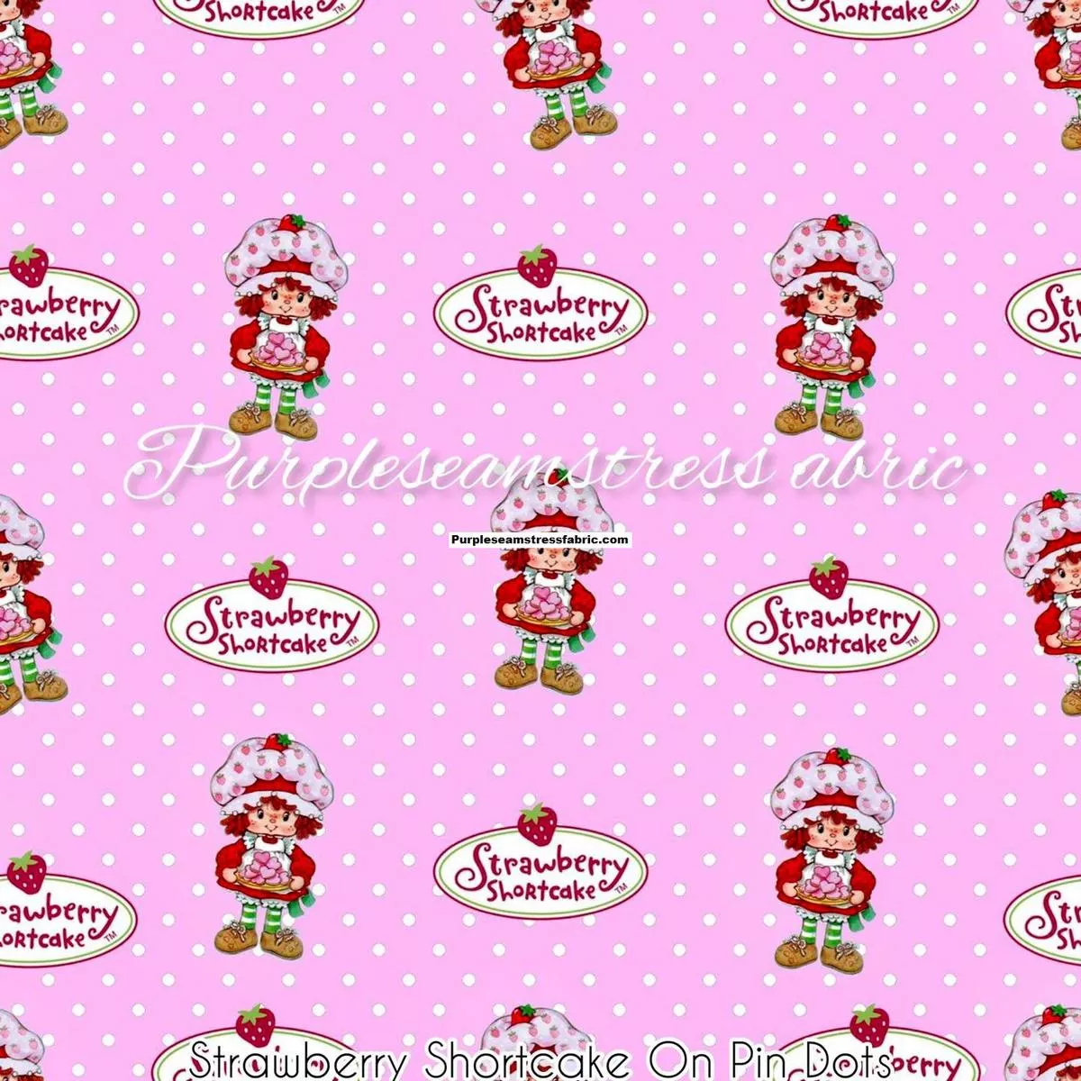 Berry Cake On Pin DotsFabric