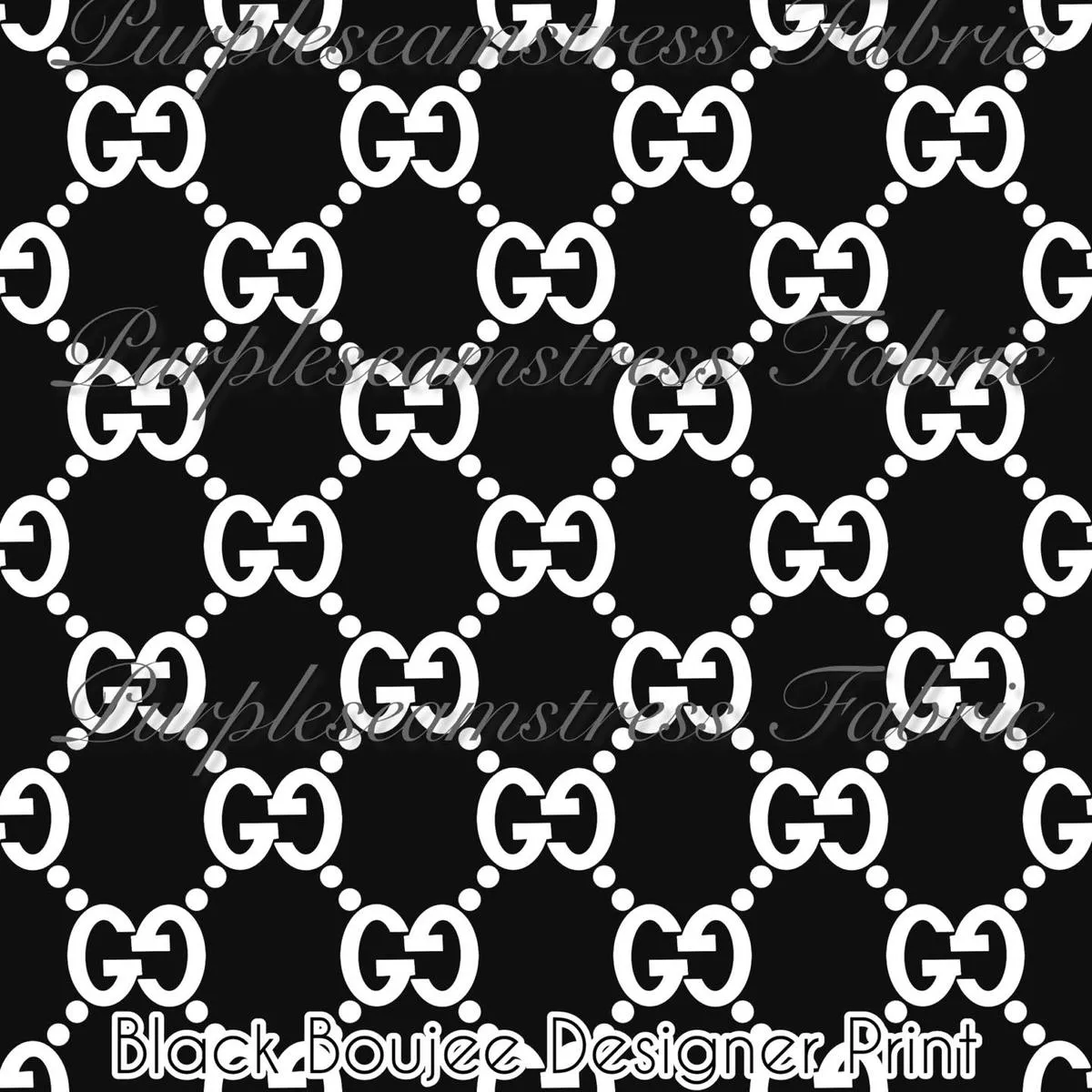 Black Boujee Designer PrintFabr…