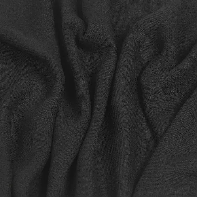 Black Linen Fabric 387