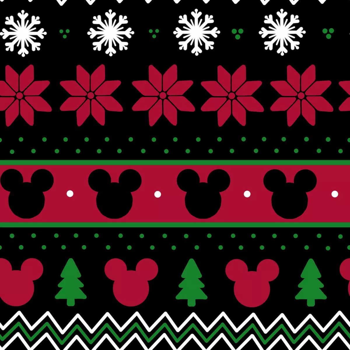 Black Mouse Fair IsleFabric