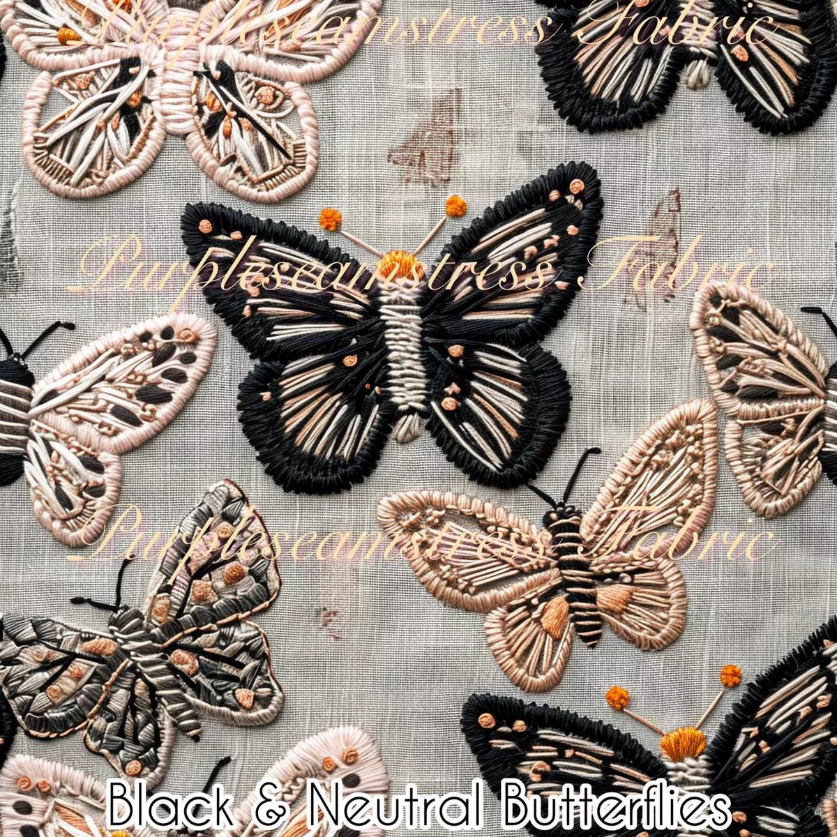 Black & Neutral Butterflies …