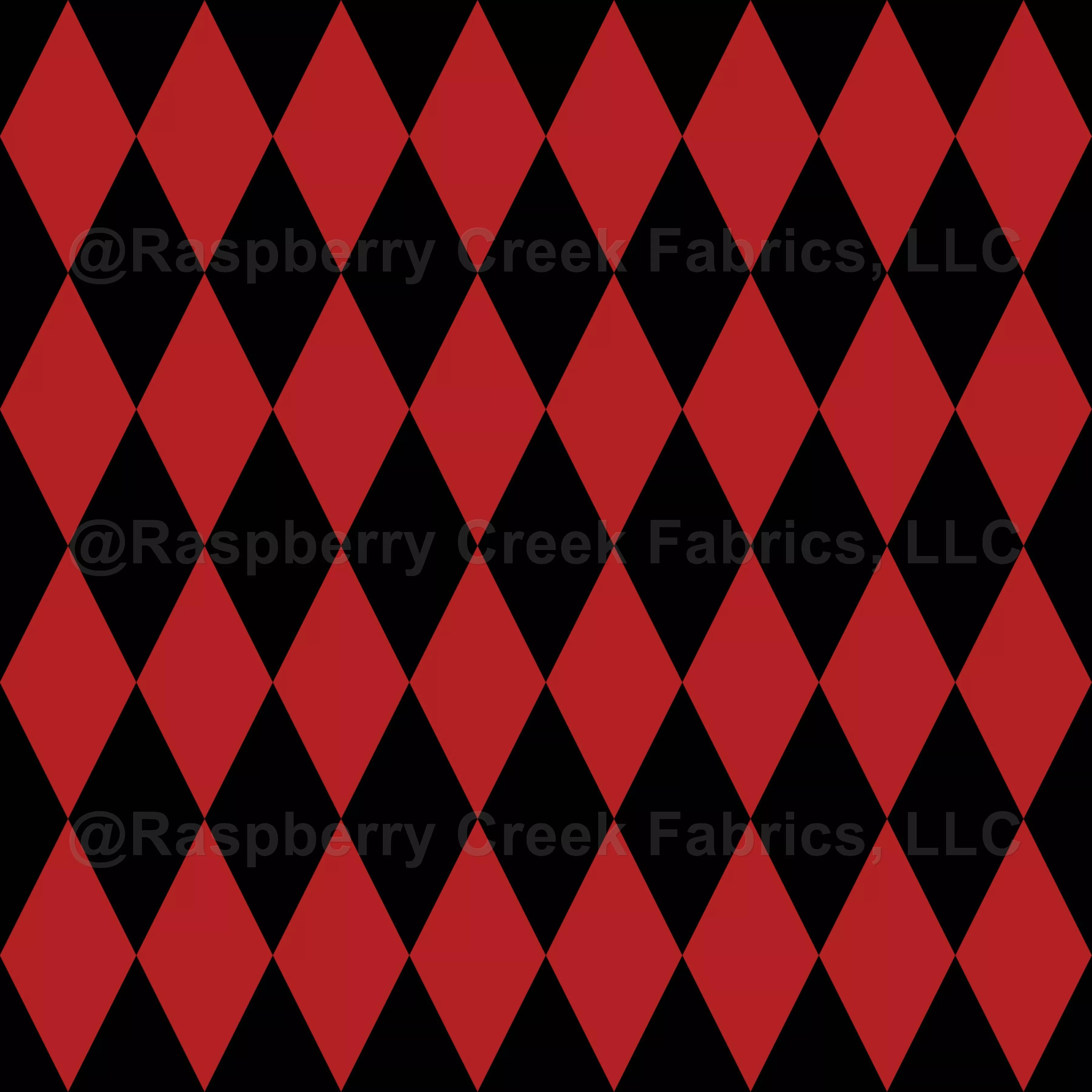 Black & Red Harlequin Diamonds