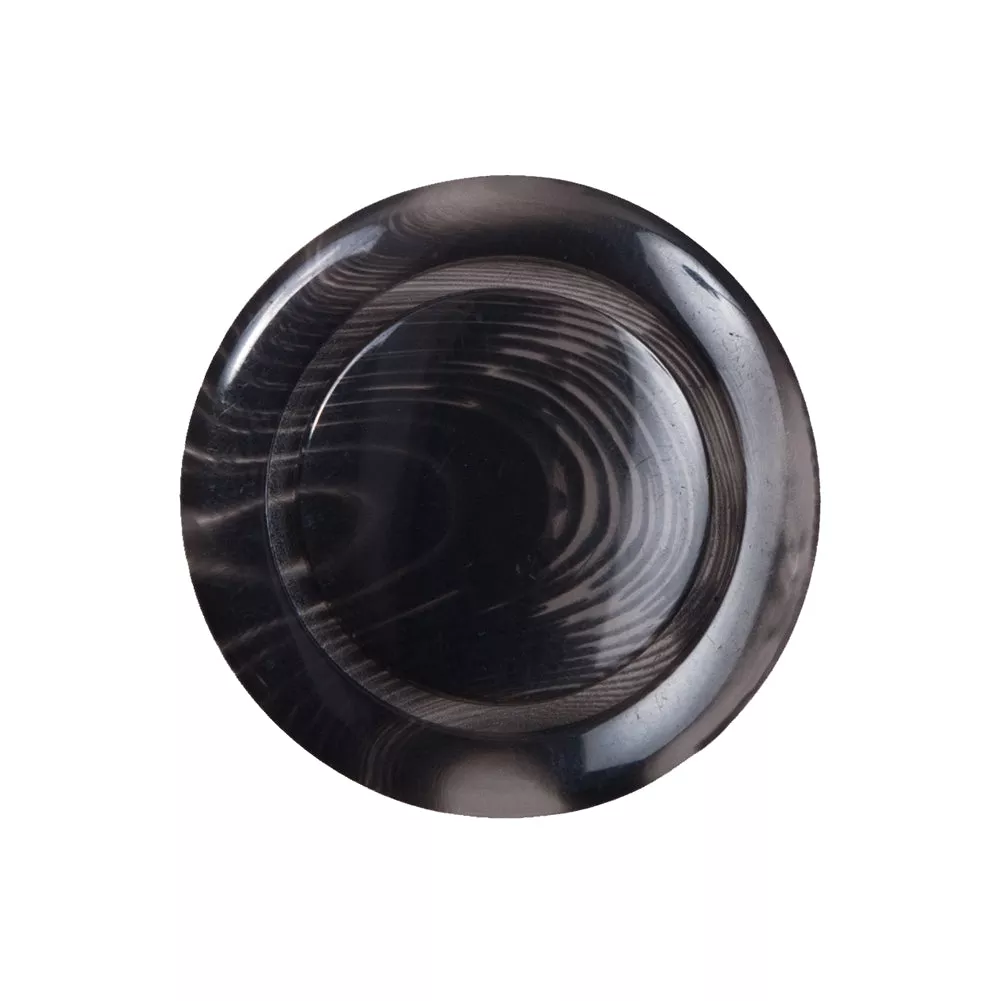 Black Semi-Transparent Plastic Button – 40L/25.5mm