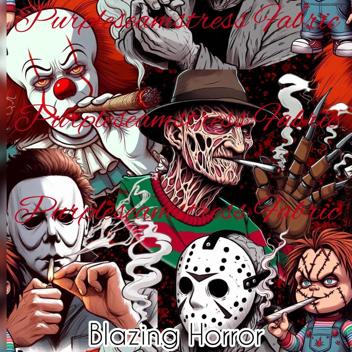 Blazing HorrorFabric